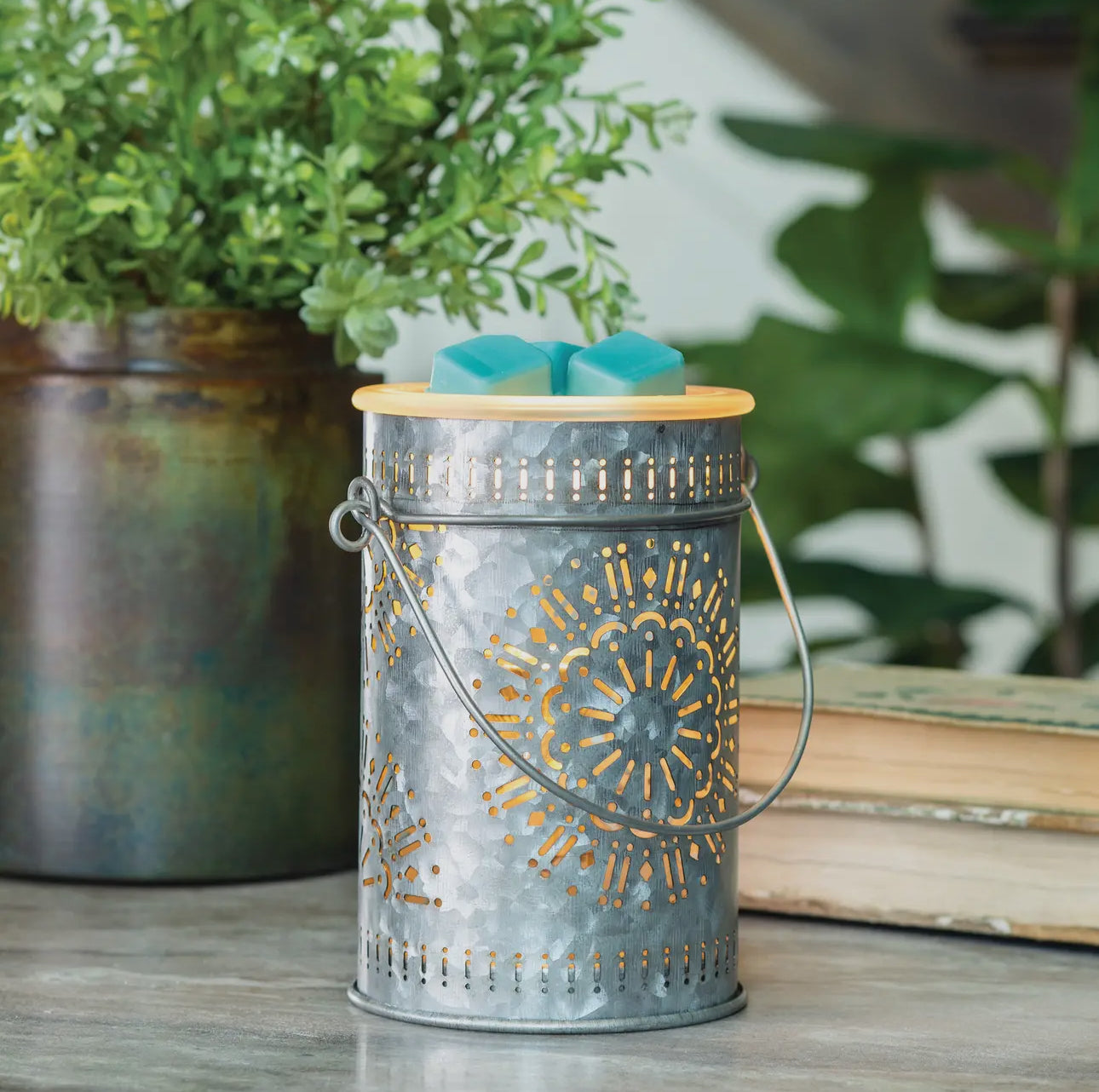 Illumination Fragrance Warmer- Deluxe Galvanized Tin