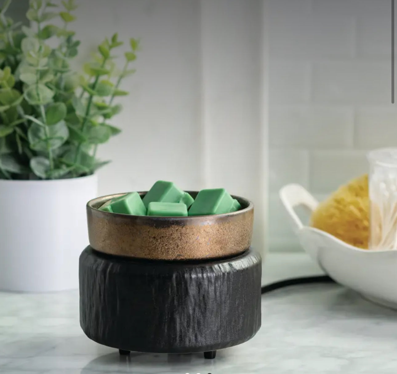 2-in-1 Fragrance Warmer Primitive Black