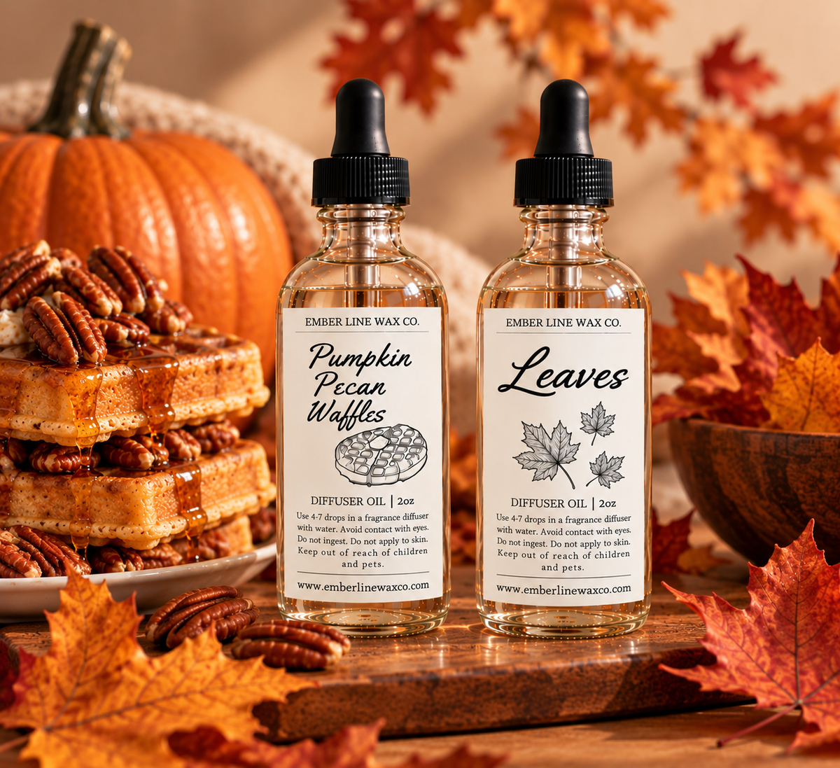 2 FALL FRAGRANCE DIFFUSER OIL BUNDLE