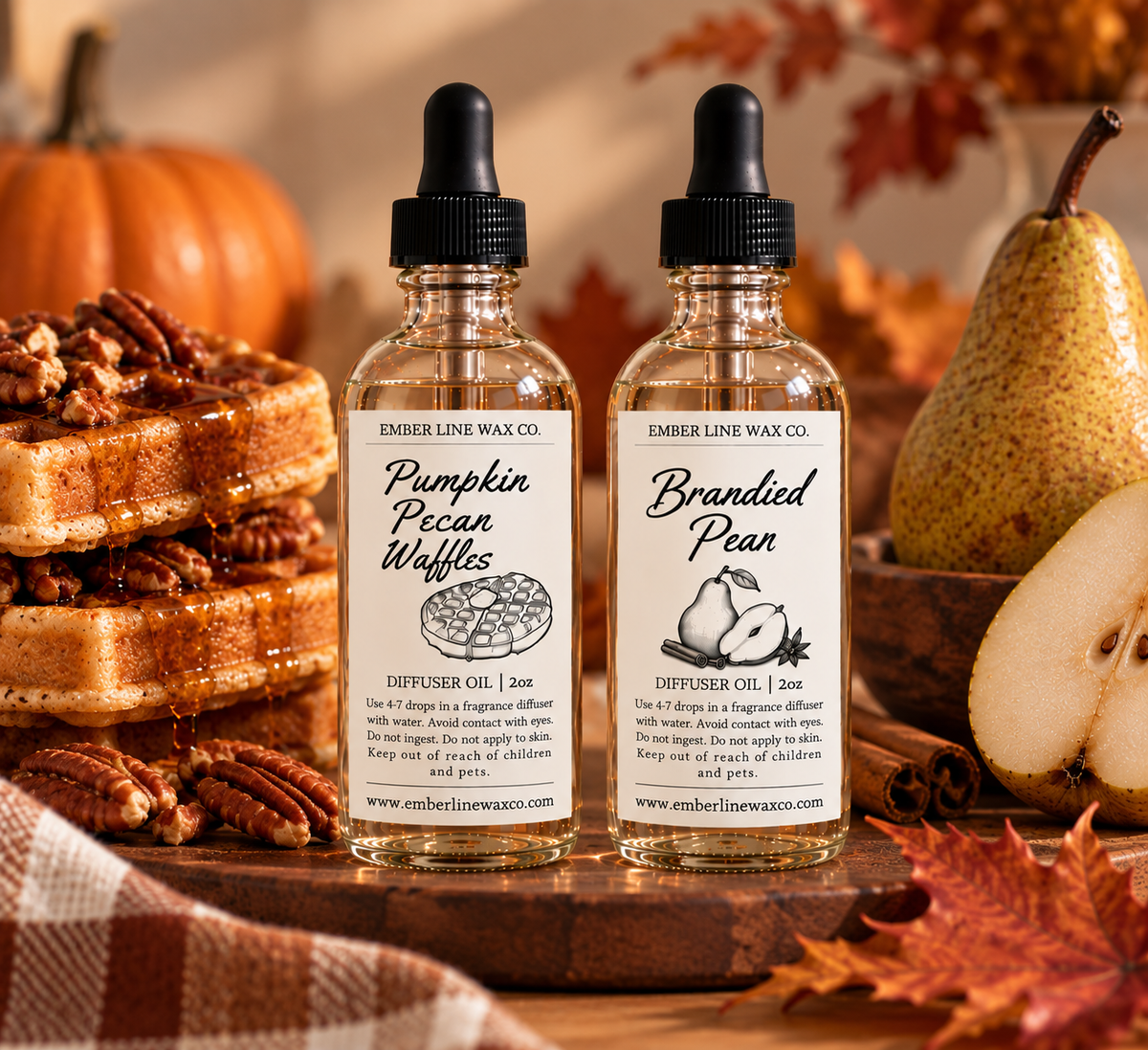 2 FALL FRAGRANCE DIFFUSER OIL BUNDLE