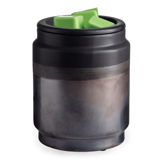 Matte Black Wax Warmer with Silicone Dish